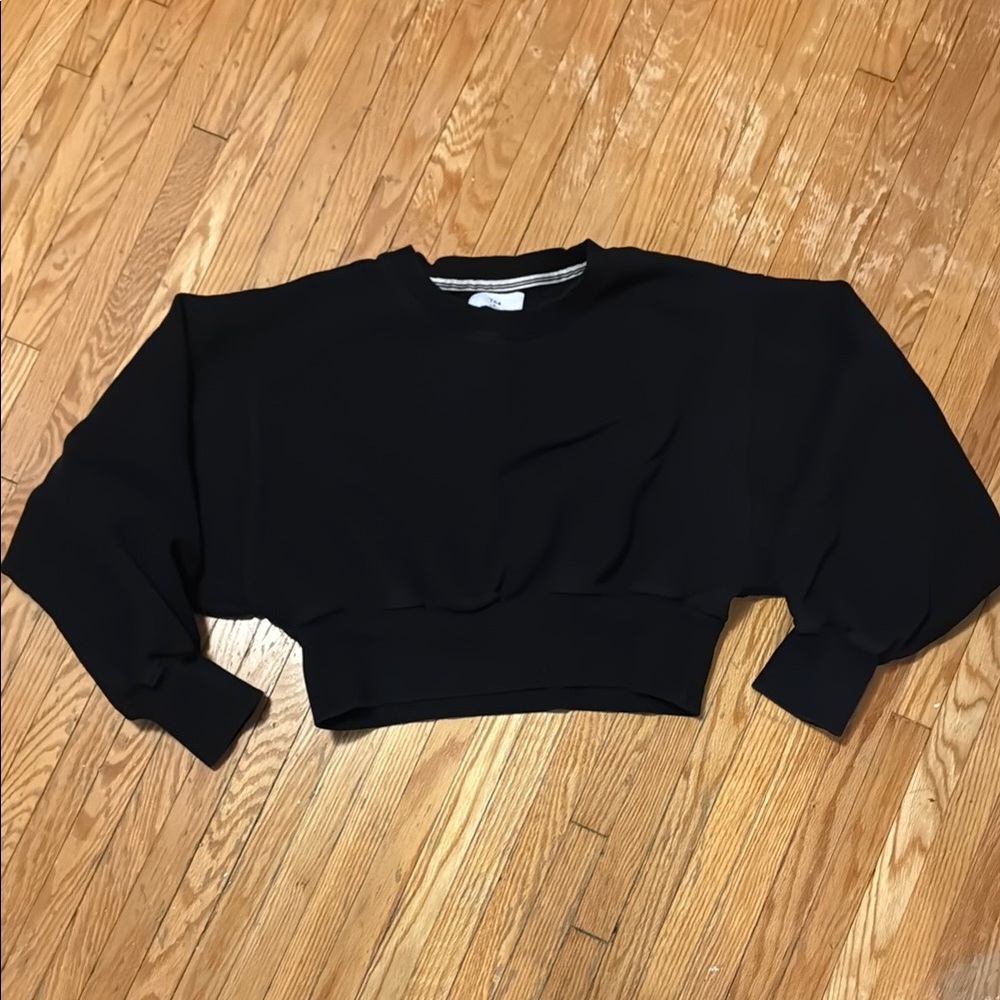 TNA Black Women's Cropped Sweatshirt